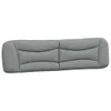 Design Bettgestell mit Kopfteil Hellgrau 200x200 cm Stoff, Produktbild-Vorschau 8