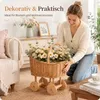 Vintage Rattan-Babykorb, Weidenkorb für Babys, für Produktbild-Vorschau 4