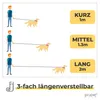 PiuPet® Hundeleine 2m I 3-Fach längenverstellbar I Leine Produktbild-Vorschau 5