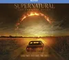 A car drives down a dirt road towards a fiery, circular phenomenon in the sky, with the text 'SUPERNATURAL THE COMPLETE SERIES' and 'GOOD TIMES. BAD TIMES. END TIMES.' displayed. Produktbild-Vorschau