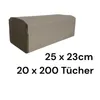 Comfy® Falthandtücher V-Falz Natur 4000 Blatt, 1-lagige Produktbild-Vorschau 2