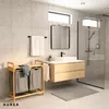 Wäschekorb - 2 x 30 L - Aus Bambus - Zwei Kammern - Produktbild-Vorschau 13