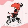 HOMCOM 6 in 1 Dreirad mit Schubstange, Kinderdreirad mit Produktbild-Vorschau 3