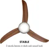 Klarstein El Paso - ventilátor a stropní svítidlo, 132 cm, Náhled obrázku produktu 6