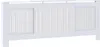 A white radiator cover with a slatted design. Náhľad obrázku produktu