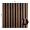 Homestyle4u Akustikpaneele 60x60 2er Set Holz Braun Produktbild-Vorschau 3