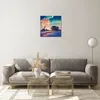 Bilder auf glas - Baum Haus Nacht Sterne - 40x40cm - Produktbild-Vorschau 7