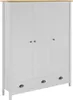 vidaXL Kleiderschrank mit 3 Türen Hill Weiß 127x50x170 cm Produktbild-Vorschau 17