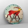 Wanduhr - Rund - Glasuhr - Hirsch Illustration modern Produktbild-Vorschau 4