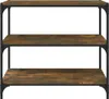 vidaXL Bücherregal Räuchereiche 80x33x70,5 cm Holzwerkstoff Produktbild-Vorschau 5