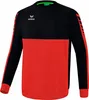 Erima Six Wings Sweatshirt Rot/Schwarz - XL Produktbild-Vorschau 3