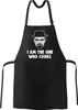 Grill-Schürze für Männer mit Spruch I am the one who cooks Produktbild-Vorschau 2