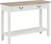 vidaXL Konzolový stolek bílý 110 x 35 x 80 cm Dřevo Náhled obrázku produktu 7