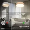 Briloner LED Deckenlampe Stoffschirm Ø30x10,5 cm Rund 16W Produktbild-Vorschau 10