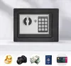 A collage showing a safe and various items that can be stored in it. Produktbild-Vorschau