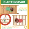 Babies interacting with wooden climbing structures, illustrating developmental benefits. Produktbild-Vorschau