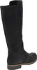 A black suede boot shown from the side against a white background. Produktbild-Vorschau