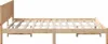 vidaXL Bettgestell Braun 140 x 200 cm Massivholz Kiefer Produktbild-Vorschau 6