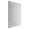 A rectangular LED bathroom mirror with a light frame, shown from a side angle against a white background. Náhled obrázku produktu
