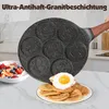 YASHE Pancake Pfanne Kinder mit Smiley, 7-Loch Antihaft Produktbild-Vorschau 3