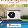 VEVOR elektrische Schwimmbad-Wärmepumpe, 2,51-11,38 kW Produktbild-Vorschau 2