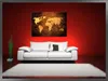 120 x 80 cm Bild auf Leinwand Weltkarte 5162-VKF deutsche Produktbild-Vorschau 2