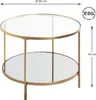 HAKU Beistelltisch Couchtisch gold - Metall, Produktbild-Vorschau 2