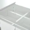 Close-up view of an open white drawer with internal dividers. Anteprima dell’immagine prodotto