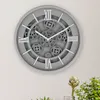 Wanduhr Zahnrad grau Ø30x5,5cm Küchenuhr Dekouhr Uhr Produktbild-Vorschau 3