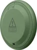 A green smart tracker device with symbols on its surface. Produktbild-Vorschau
