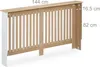 Osłona grzejnika Relaxdays, żaluzjowa, HBT 83x152x19 cm, do Podgląd zdjęcia produktu 5