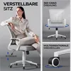 Yaheetech Bürostuhl Schreibtischstuhl mit gepolstertem Produktbild-Vorschau 3