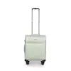 A mint green suitcase with a retractable handle and wheels, shown against a white background. Produktbild-Vorschau