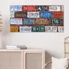 DEQORI Hybrid Leinwand Bild 100x50 cm 'Kennzeichen-Mosaik' Produktbild-Vorschau 4