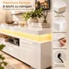 Mueble de TV INONEFT de 180 cm con LED y USB, mueble de TV Vista previa de la imagen del producto 7
