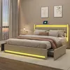 Stauraumbett 180x200cm, Bett mit Stauraum, 4 Schubladen, Produktbild-Vorschau 13