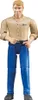 Bruder 60006 bworld - Mann, blond mit blauer Hose Produktbild-Vorschau 3