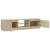 vidaXL TV-Schrank mit LED-Leuchten Sonoma-Eiche 140x40x35,5 Produktbild-Vorschau 2