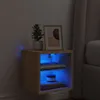vidaXL Nástěnná TV skříňka s LED osvětlením dub Sonoma Náhled obrázku produktu 3