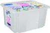 A clear plastic storage box with Peppa Pig characters and branding. Náhled obrázku produktu