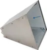 A stainless steel manual grain mill is shown from a diagonal angle against a white background. Podgląd zdjęcia produktu