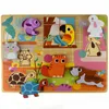 Tooky Toy Montessori Holzpuzzle Tiere Home Match Formen Produktbild-Vorschau 3