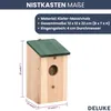 DELUKE® Vogelhaus zum Aufhängen - 4er Set | Nistkasten für Produktbild-Vorschau 3