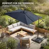 ML-Design Ampelschirm Ø 330 cm Navy-Blau Alu Rechteckig, Produktbild-Vorschau 7