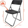 3.00 Sedia pieghevole in metallo con design in rattan - Anteprima dell’immagine prodotto 2