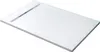 A white shower tray with a drain on a white background. Produktbild-Vorschau