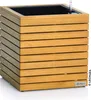 LECHUZA-Pflanzgefäß PALO Natural Wood 45 low Eukalyptusholz Produktbild-Vorschau 1