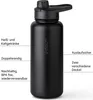 Trink Flasche Edelstahl 750ml Thermoflasche Sport Gym Produktbild-Vorschau 3