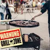 Warnung Grillzone Metallschild XXL mit Grill, Aufschrift Produktbild-Vorschau 5