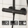 CECIPA Duschsystem mit Thermostat Duscharmatur Regendusche Produktbild-Vorschau 8